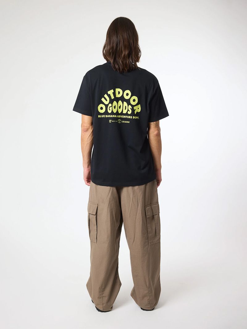 Polera M/C Unisex Goods Tee Negro Blue Banana