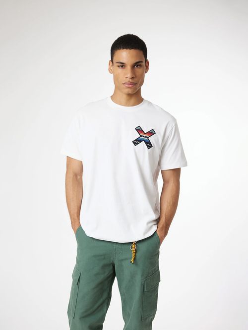 Polera M/C Unisex Classic Tee Blanco Blue Banana