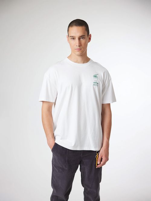 Polera M/C Unisex Ramen Tee Blanco Blue Banana