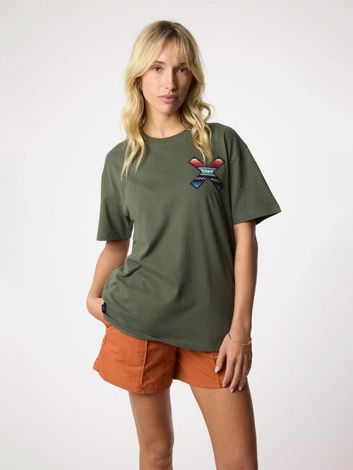 Polera M/C Unisex Classic Tee Verde Blue Banana