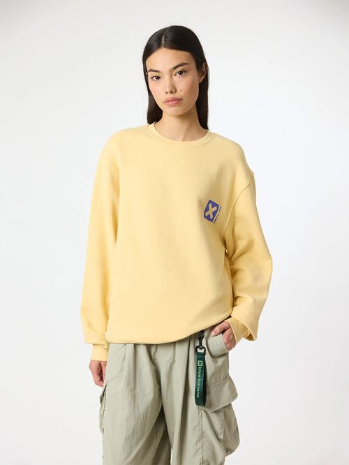 Poleron Unisex Nature Crew Amarillo Blue Banana