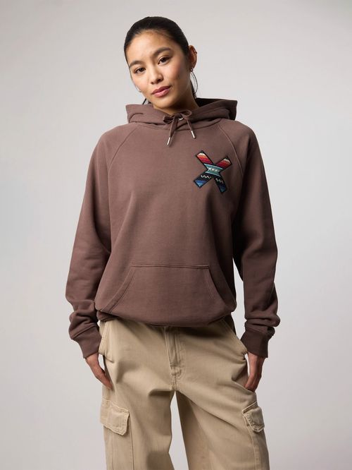 Poleron Unisex Classic Hoodie Café Blue Banana