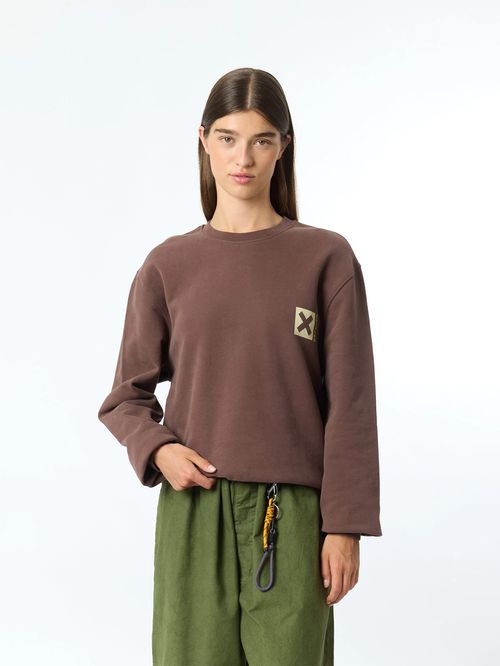 Poleron Unisex Nature Crew Café Blue Banana