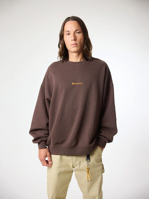 Poleron Unisex Clean Crew Café Blue Banana