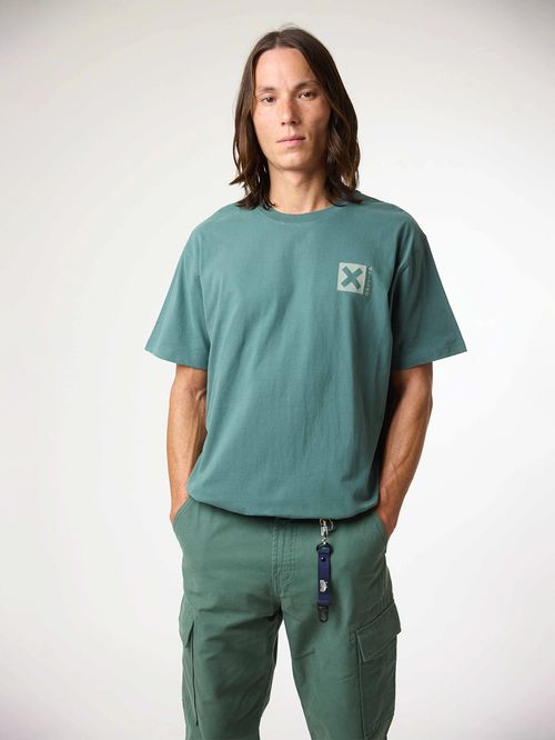 Polera M/C Unisex Nature Tee Verde Oscuro Blue Banana