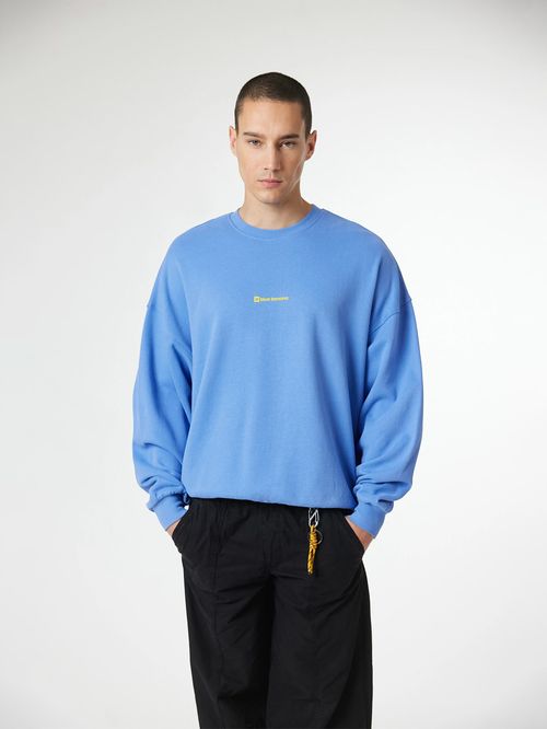 Poleron Unisex Clean Crew Celeste Blue Banana