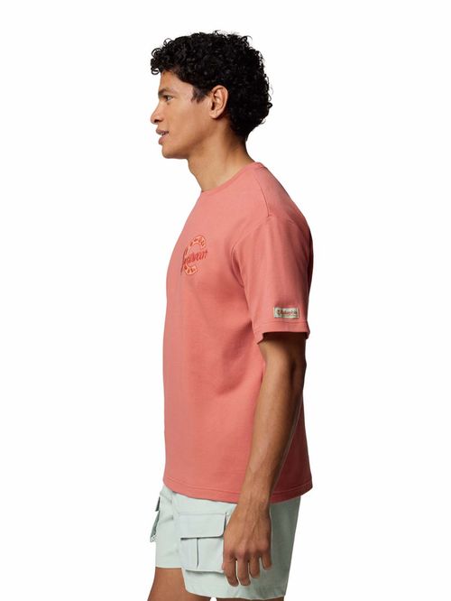 Polera Manga Corta Hombre Wallowa Graphic Rojo Columbia