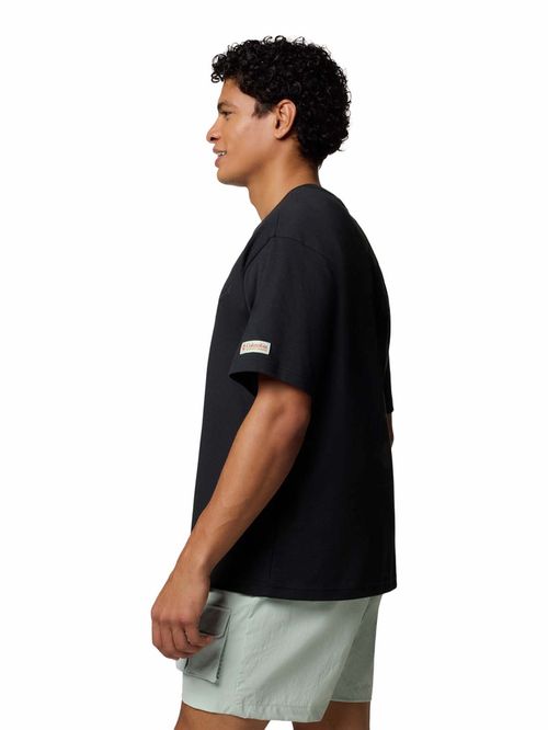 Polera Manga Corta Hombre Wallowa Graphic Negro Columbia