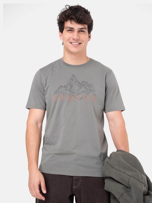 Polera M/C Hombre Mountain Stamp Verde Burton