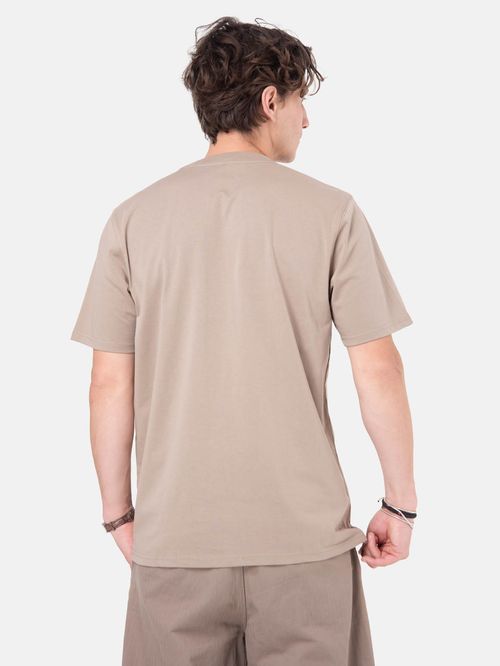 Polera M/C Hombre Mountain Stamp Beige Burton