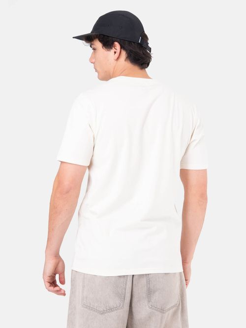 Polera M/C Hombre Mountain Stamp Blanco Burton