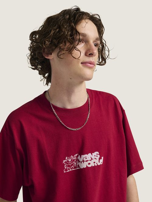 Polera M/C Hombre Vans World Rojo Vans