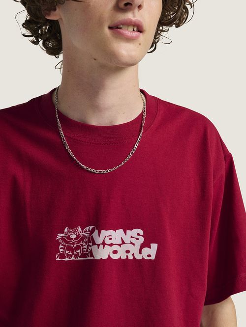 Polera M/C Hombre Vans World Rojo Vans