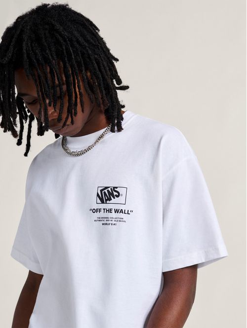 Polera M/C Hombre Stacked Hi Tee Blanco Vans