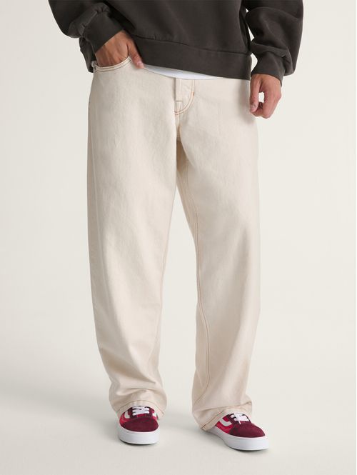 Pantalon Hombre Check-5 Loose Denim  Beige/Crudo Vans