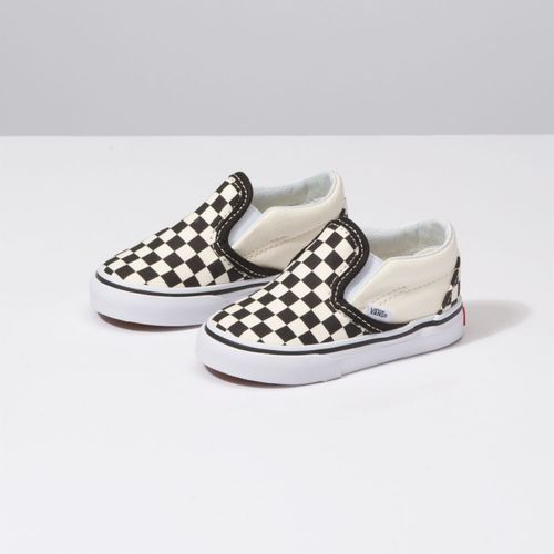 Zapatillas Infant Classic Slip-On Blk&Whtchckerboard/Wht