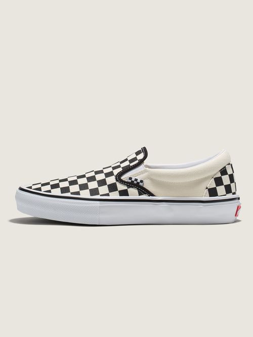 Zapatillas Mn Skate Slip-On (Checkerboard) Black/Off White