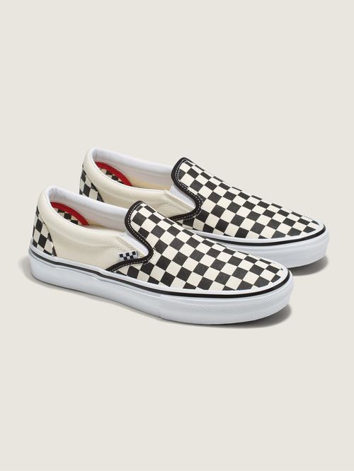 Zapatillas Mn Skate Slip-On (Checkerboard) Black/Off White