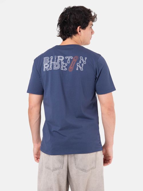Polera M/C Hombre Disrupt Azul Burton