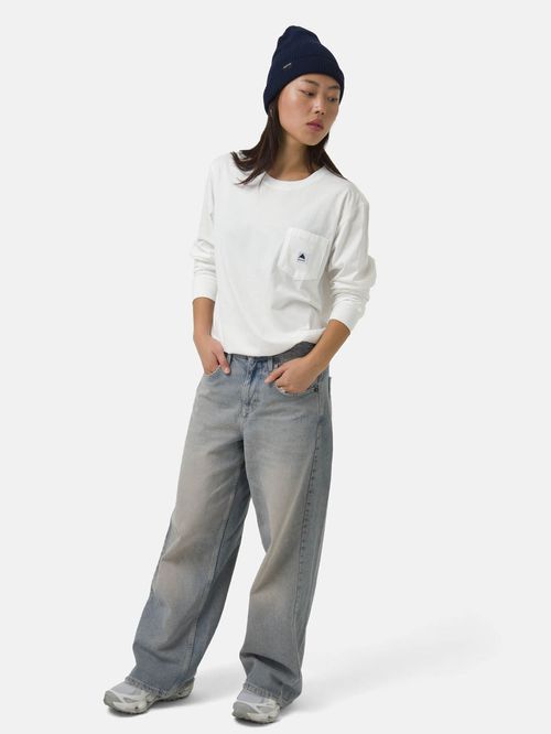 Polera M/L Hombre Colfax Blanco Burton