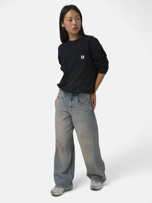 Polera M/L Hombre Colfax Gris Oscuro Burton