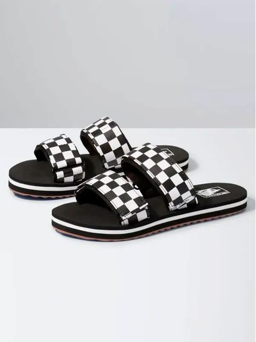 Sandalias WM Cayucas Slide (Checkerboard)Black/Mars